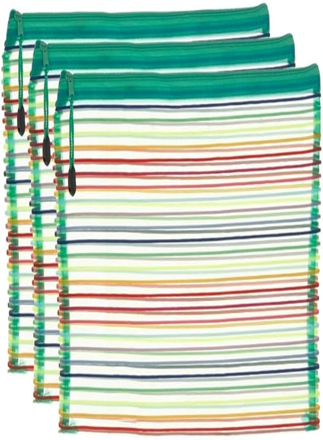 3A QC-A4-2 Wire Paper Binder with Zipper 24 * 34 cm - Multi Color
